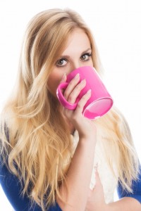 Kaffeetrinken stockfoto    