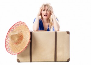 urlaub albtraum Stockfoto    